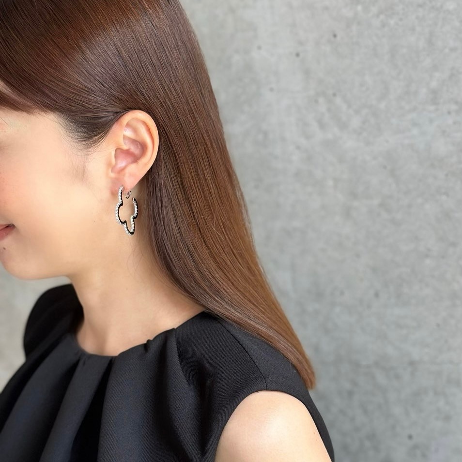 clover hoop pierce (silver)【grace】 | 【grace】 | sheriche