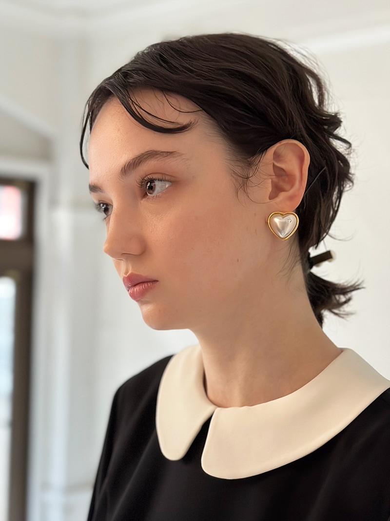 heart pearl earring | earring | sheriche（シェリッシュ）