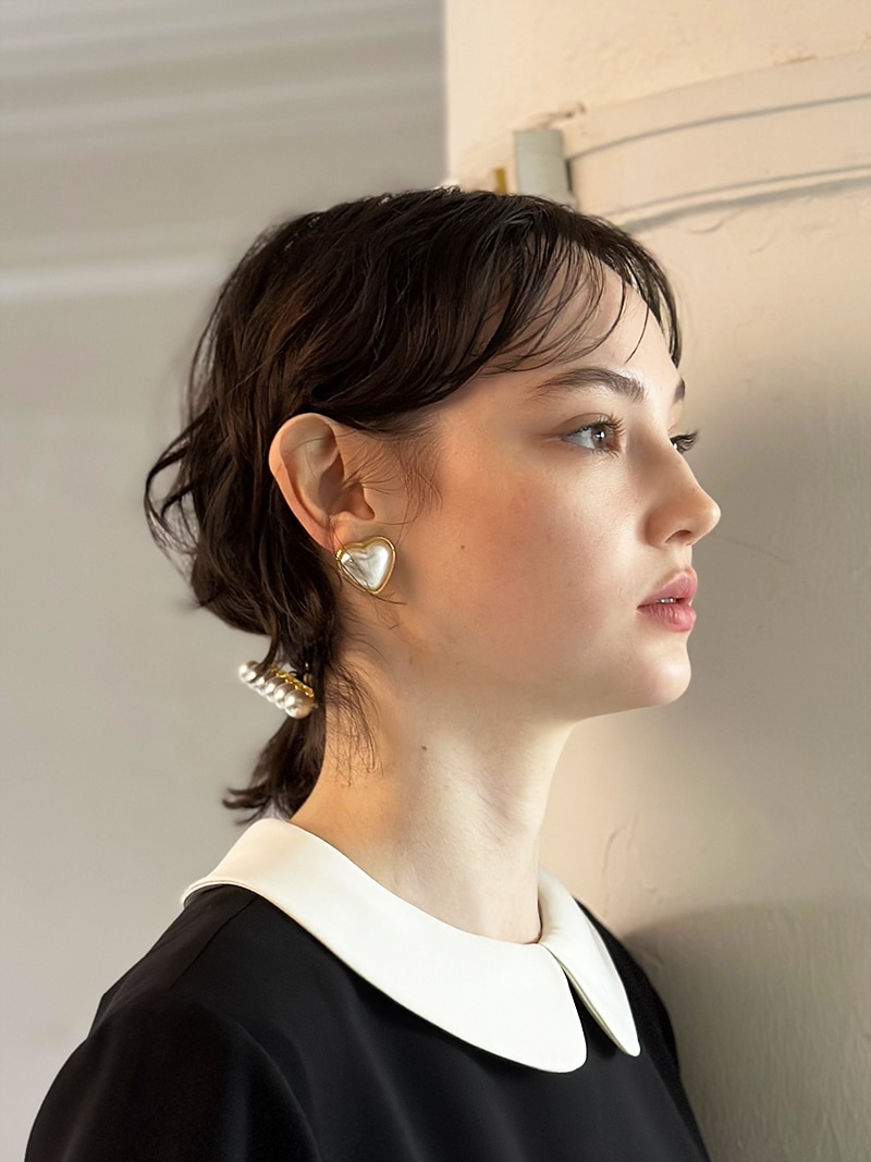 heart pearl earring | earring | sheriche（シェリッシュ）