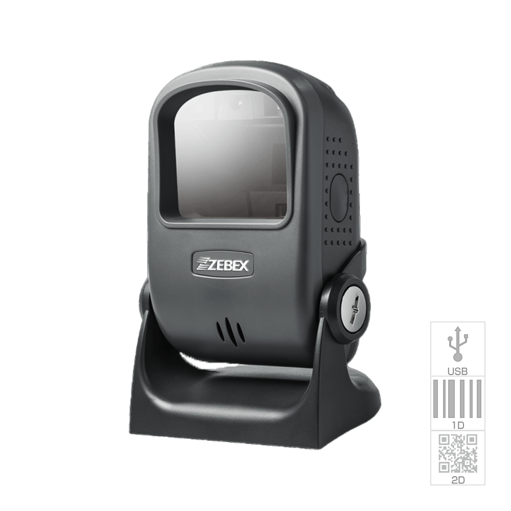 0411-047 スキャナー 2次元対応 定置式スキャナー Z-8072Ultra (黒・USB) AIMEX