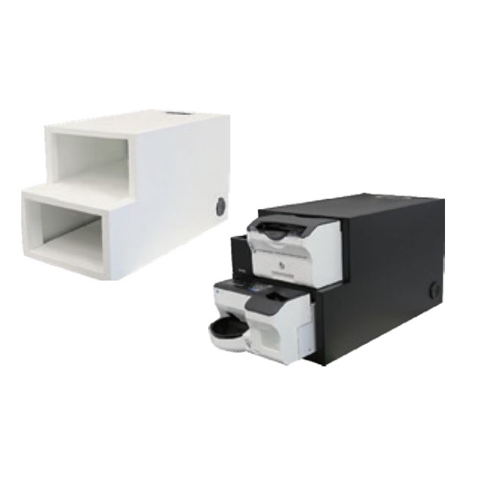 国産スチール 336mm幅 縦置き卓上ラック (ECS-777用) 組立不要 POS向け