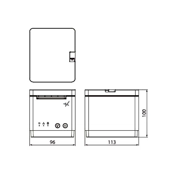 ڥ̩ŹAir쥸 ڥ ŷPay Square mC-Print2 ¿ǽ 쥷ȥץ󥿡 MCP21LB-WT-JP (USBLANBluetooth/58mmб/ۥ磻) 쥸6ץ쥼ȡ