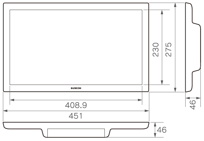�ӥ����� 18.5����� TFT���å���˥��� ��USB Type-C��³�� ��Ʒ������������� BC-SD18T-C �ۥ磻��/�֥�å��ʥ�����������