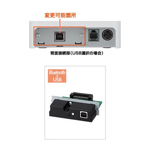 iOS��Android�б� ���������ޥ�ץ�󥿡�Bluetooth+USB��58mm�����CT-S251BTJ-WH �Ÿ��� ��������