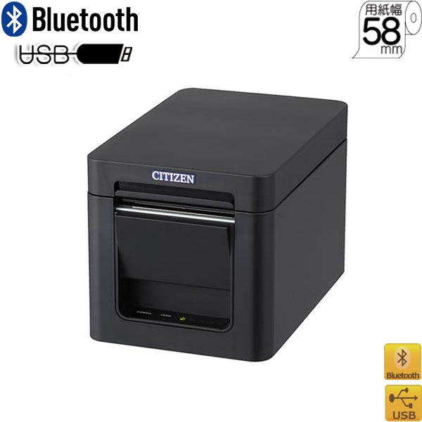 iOS��Android�б� ���������ޥ�ץ�󥿡�Bluetooth+USB��58mm������CT-S251BTJ-BK �Ÿ��� ��������