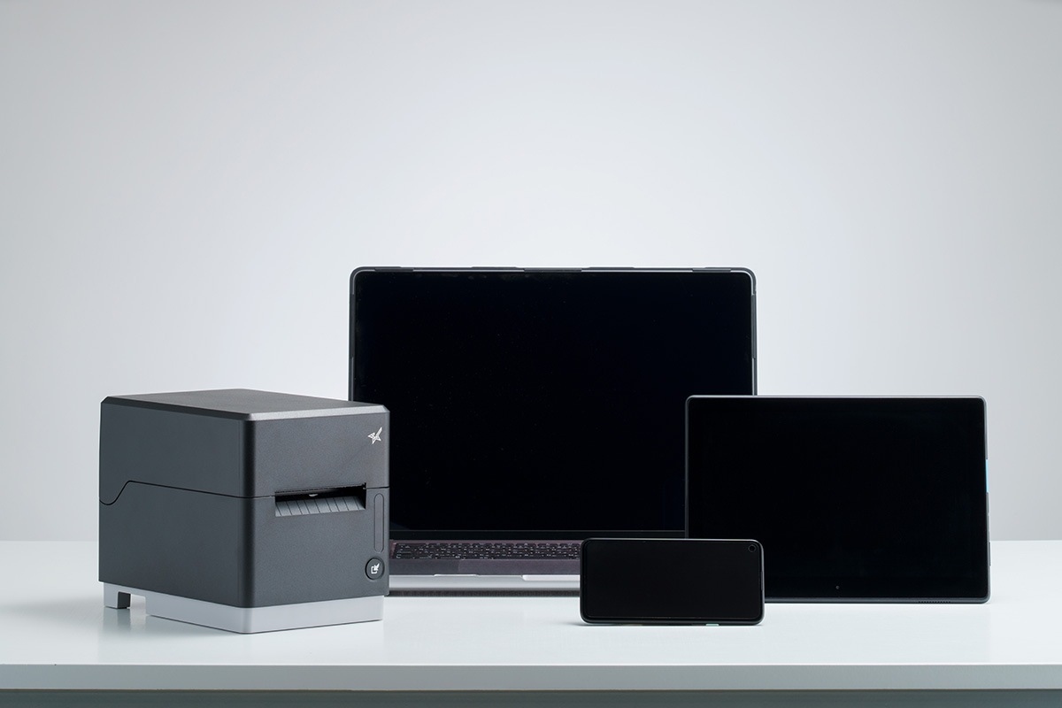 �ڥ�������̩��������Ź�ۥ��ޥ쥸 mC-Label3 ��٥�ץ�󥿡�MCL32CBI-BK-JP (USB��LAN��Bluetooth/�֥�å�)