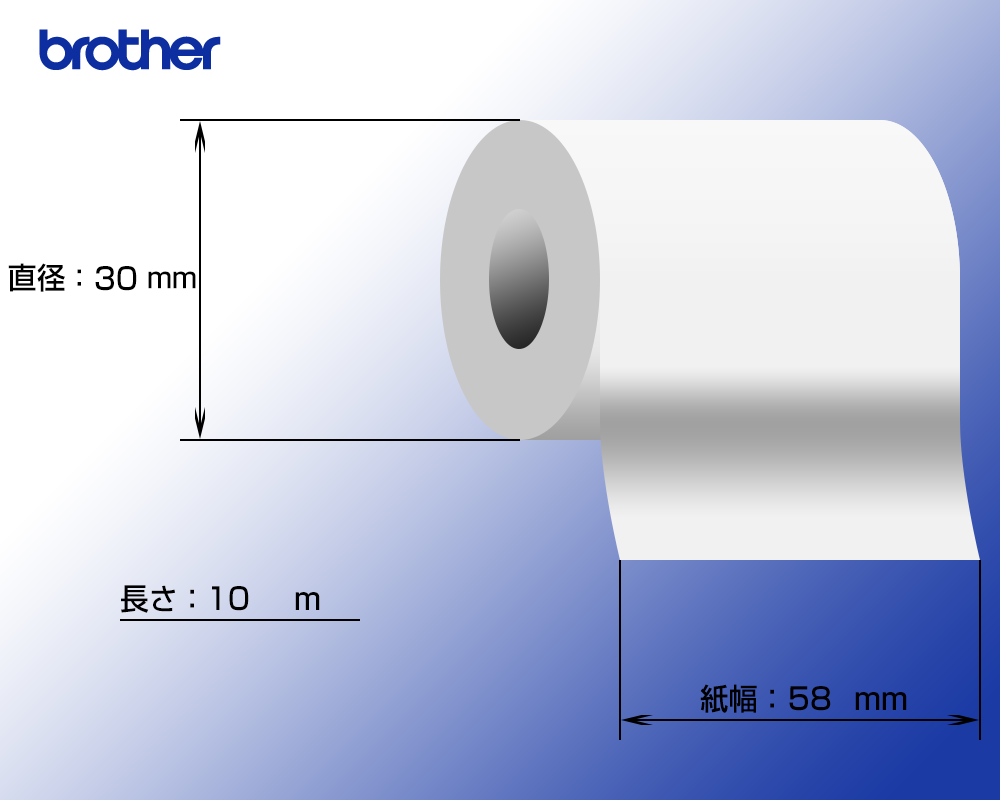 RJ-2035B 쥷ѻ RTL-5830LN (58mm̵Ĺ 10m/20)֥饶