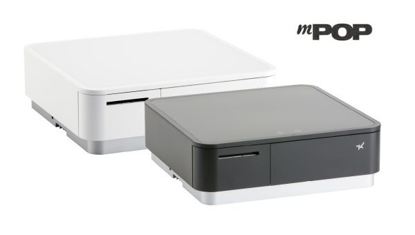 レジロール6巻付き！mPOP バーコードリーダーなしモデル白 58mm  