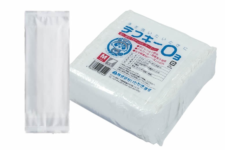 不織布おしぼりテフキーO3（Mサイズ）　4,000枚