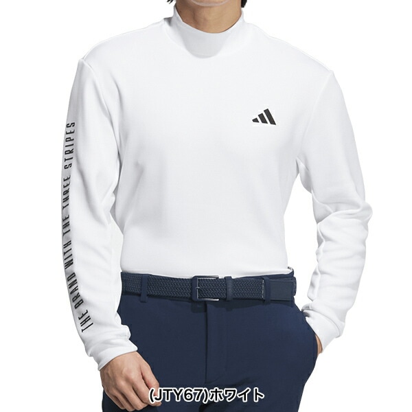 【アディダスゴルフ】2024年 袖ロゴ 長袖プルオーバーパーカー 3XL 白 アディダス 2024年秋冬モデル メンズ adidas アディダスゴルフ 2024年