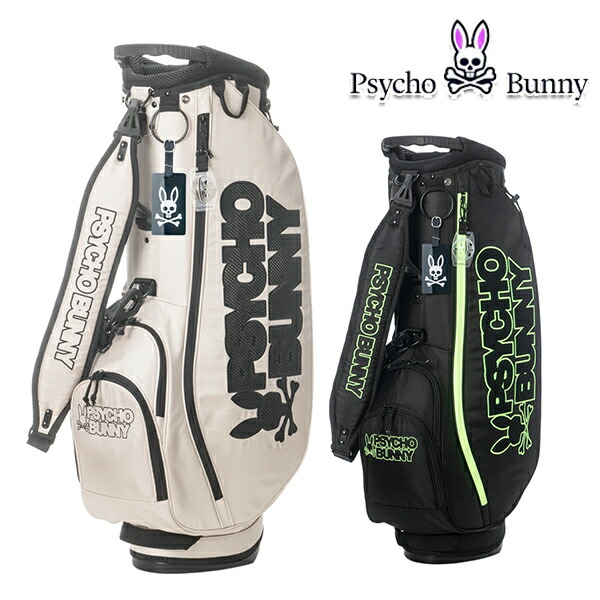 値下げ　サイコバニー　ゴルフバッグ　キャディバッグ Psycho Bunny サイコバニー ゴルフ キャディバッグ メンズ 約4.4