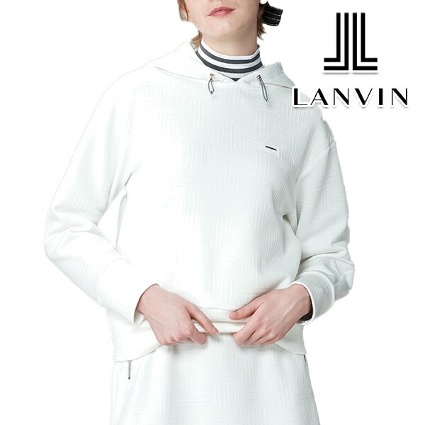 ランバンスポール ジップアップ ジャケット ブラック 柄 サイズ40