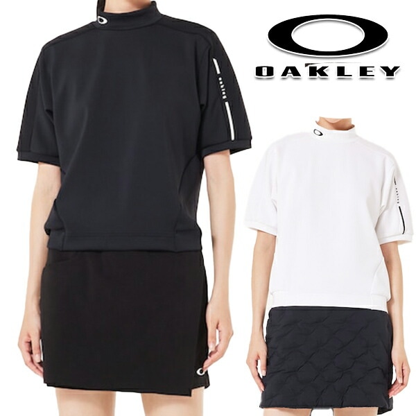 オークリー 2024年秋冬モデル レディース ELEVATE SS MOCK PULLOVER モックネック 半袖シャツ FOA500788 OAKLEY【24】