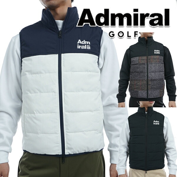 アドミラル 2024年秋冬モデル メンズ リバーシブル フリース コンビ ベスト ADMA487 Admiral GOLF【24】