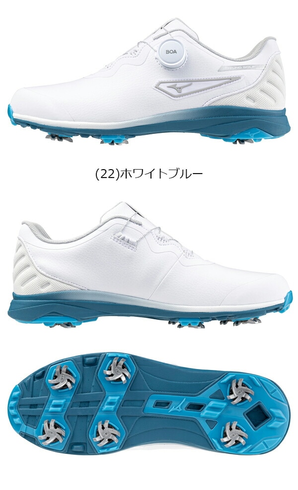 ミズノ　ゴルフシューズ　メンズ 超美品】ミズノ ゴルフシューズ 黒 スパイクレス ボア PYV0119