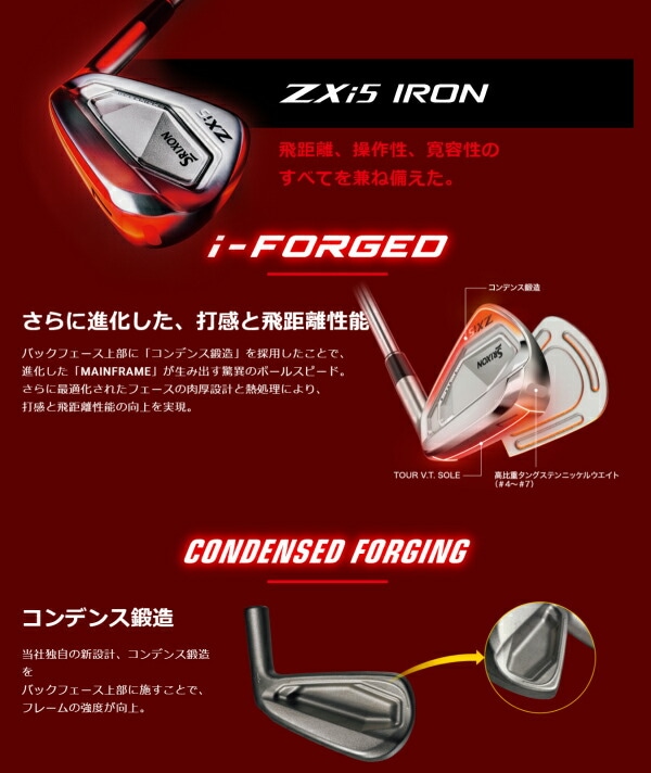 ダンロップ メンズ スリクソン ZXi 5 アイアン 単品（＃4、AW