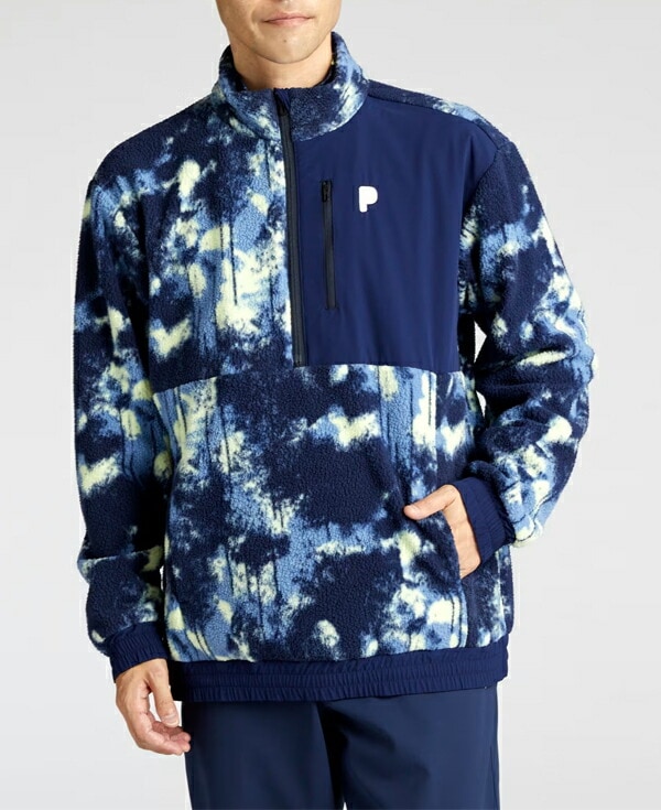 新品　Lサイズ　71,500円　プーマゴルフジャケット　フリース中綿セットアップ PUMA（プーマ） ゴルフウェア 中綿ジャケット 秋 冬 SMU 中綿フード