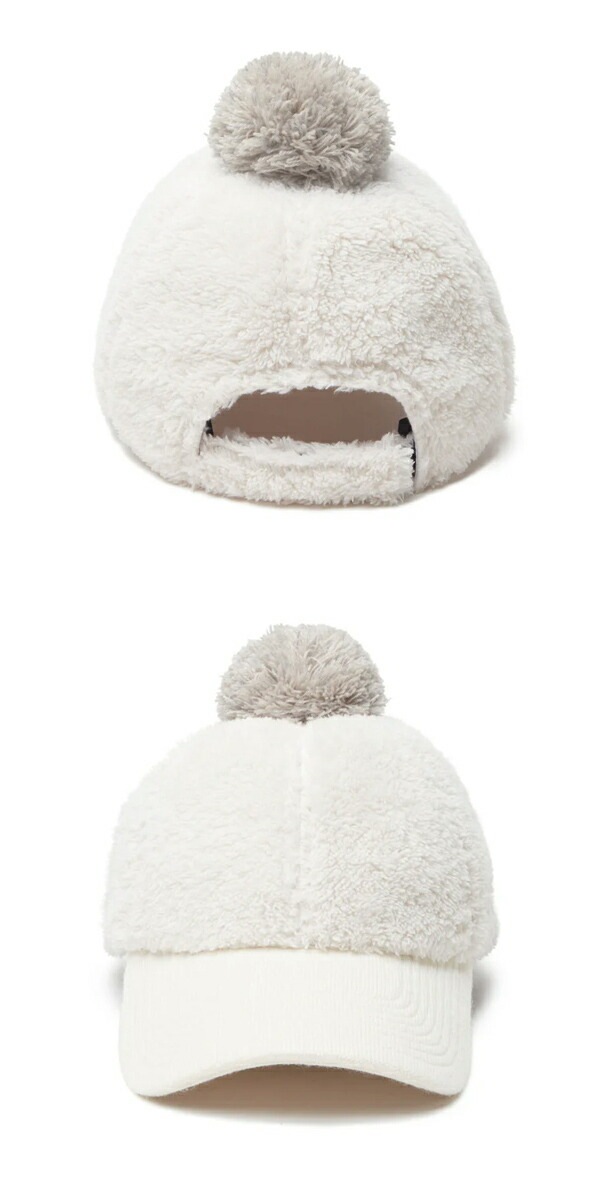 Newera■[Golf] [Woman] MINK FLEECE POM Ball Cap■送料込 ニューエラ 2024年秋冬モデル レディース 930LV MINK FLEECE POM