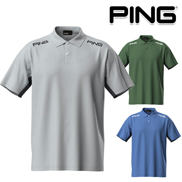 ping メンズ　新品未使用 Ｌサイズ　2025年春夏モデル ピンアパレル 2025年春夏モデル メンズ アドエルム カノコ 半袖