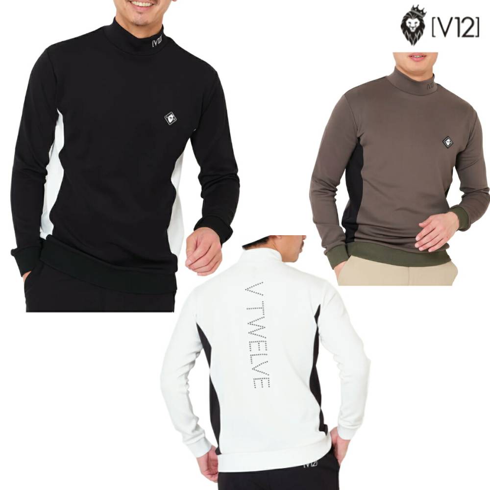 V12 2025ǯ���ߥ�ǥ� ��� DOT RIB L/S MOCK ��å��ͥå� Ĺµ����� V122520-MK03��25��