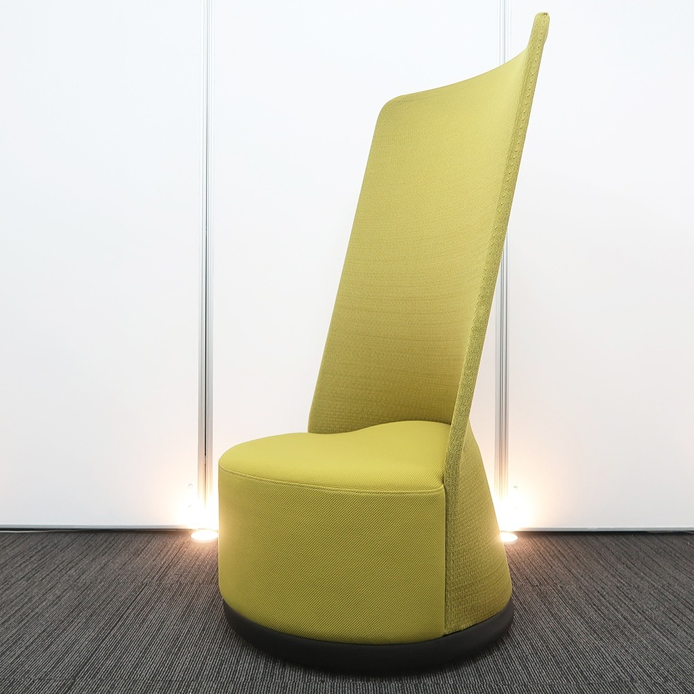 【30％off】フレール オカムラ(Okamura) ラウンジチェア グリーン系色 中古 3249