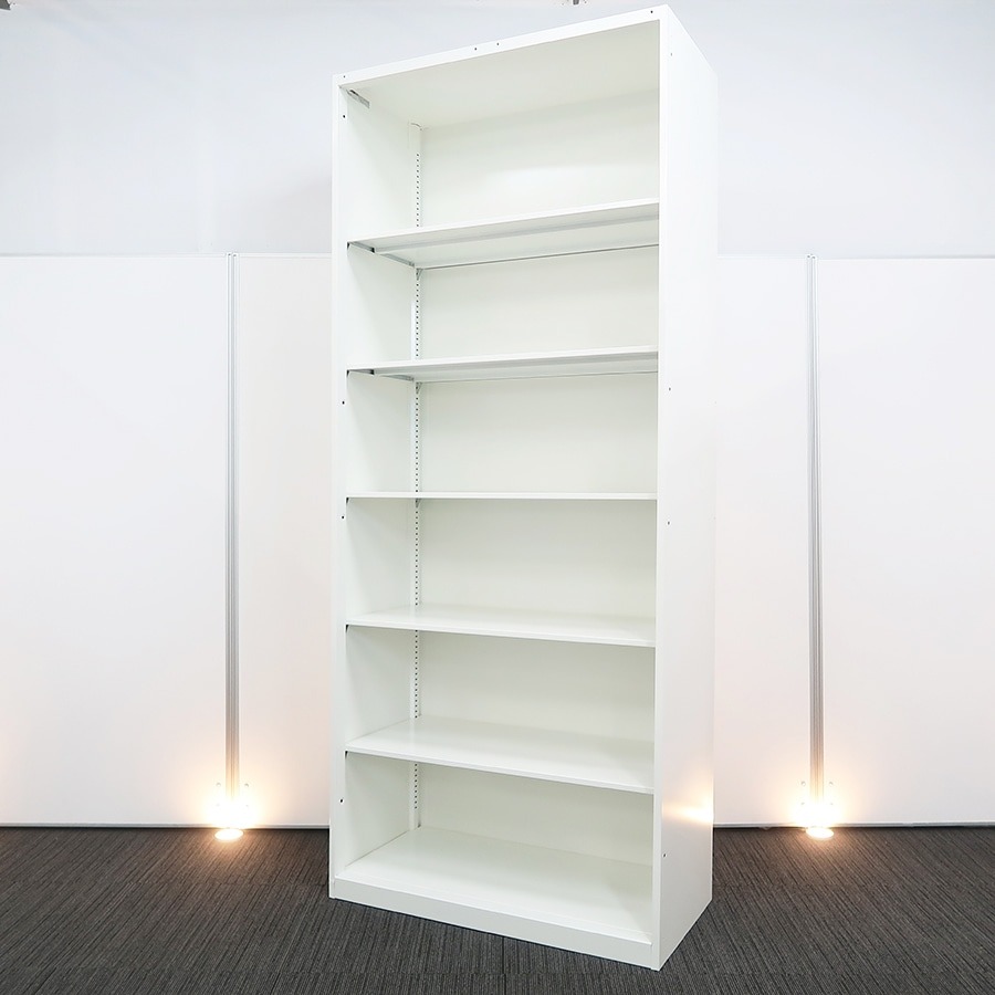【収納キャビネット】中古オフィス家具<br>【オープン書庫】<br>オカムラ／レクトライン