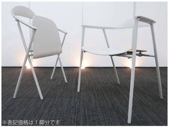 【20%off】 crossa（クロッサ）イトーキ ミーティング 多目的チェア 折りたたみ可能 中古 3533