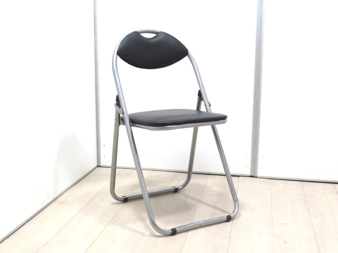 中古オフィス家具<br>■ノーブランド／折りたたみパイプチェア CT0001