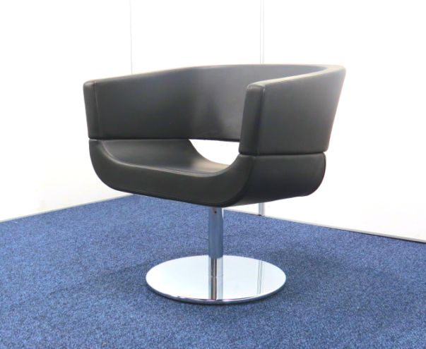 【20％OFF】中古オフィス家具 　Allermuir/アレルミュア A820 ローラチェア 回転ベース 革