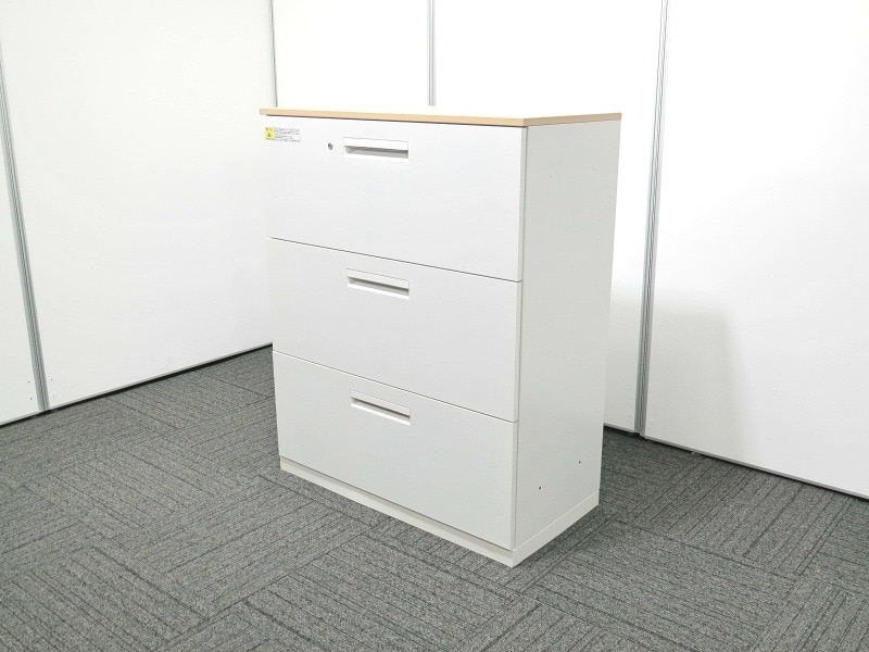 ハイパーストレージ 内田洋行 3段ラテラル書庫 中古 S4011