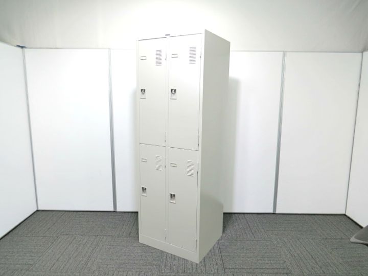 【中古】LKシリーズ ナイキ ４人用ロッカー LK22MN 南京錠タイプ S4015