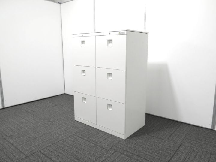 【中古】レクトライン オカムラ ダブルバーチカルキャビネット 中古 R4032 