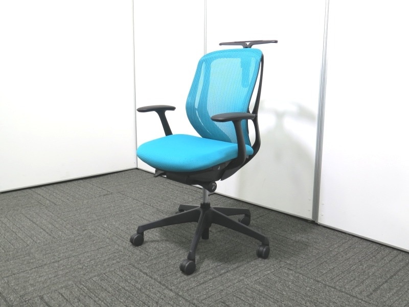 シルフィー オカムラ 固定肘 ブルーグリーン 中古 R4034