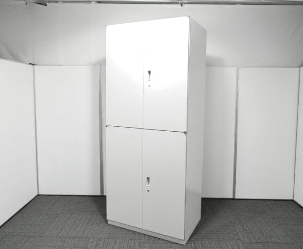 シンラインキャビネット イトーキ 両開き上下書庫 D600 W9 中古 R4045