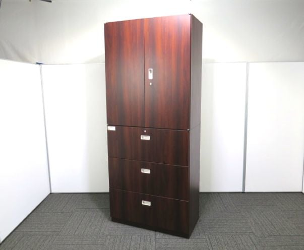 シンラインキャビネット イトーキ 両開き+3段ラテラル書庫 中古 R4046