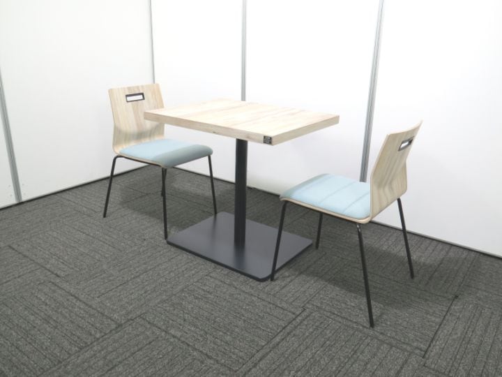 【中古】アルトピアッツァ+スイープ オカムラ テーブル+チェア2脚セット 中古 R4071