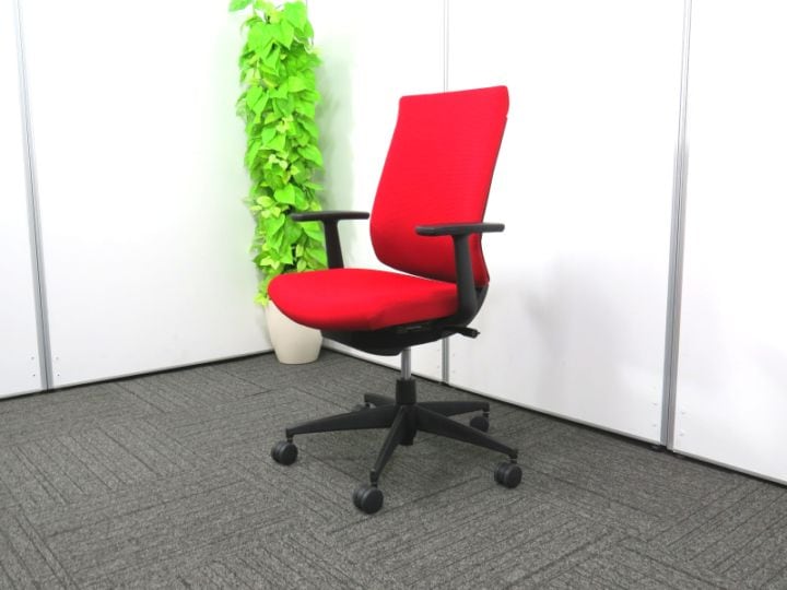ウィザード4 コクヨ 24年製 固定肘 ハイバック 中古 R4151