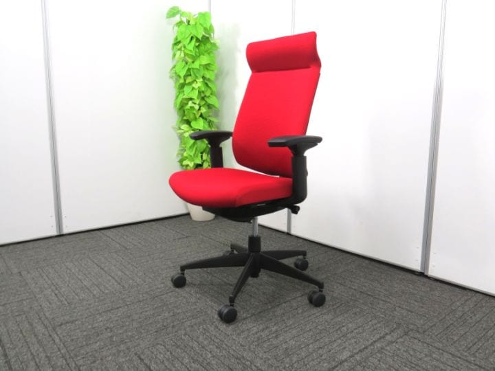 ウィザード4/Wizard4 コクヨ C06S-42C-BK1 アディショナルバック 可動肘 23年製 中古 R4163