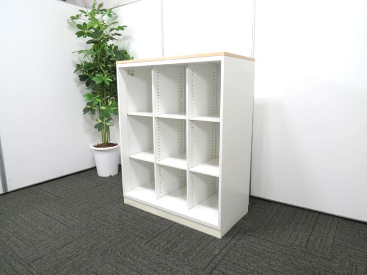 エディア コクヨ オープン書庫 3列3段 天板付 中古 Y4178