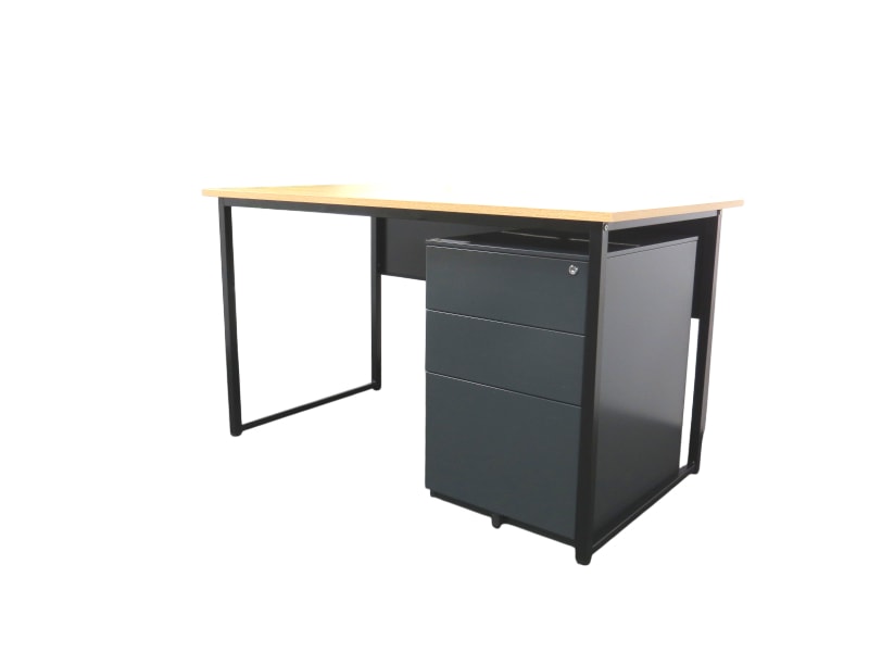 【中古】127平机+3段ワゴンセット 井上金庫 YR4200