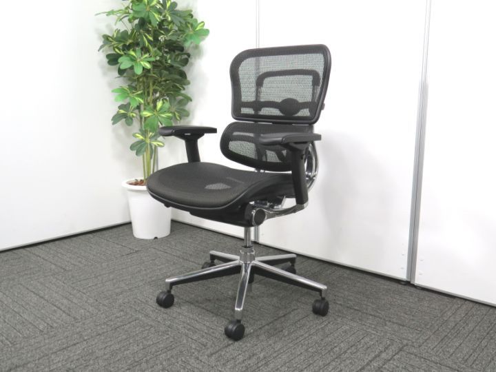 エルゴヒューマン ベーシック 可動肘 新品キャスター 中古 S4204