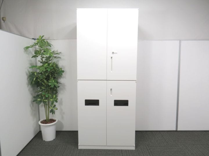 【中古】ハイパーストレージ 内田洋行 両開き+トラッシュユニット 中古 Y4228