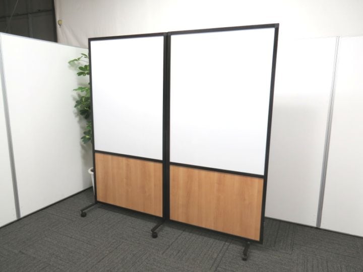 新品・未使用】 4連 パーティション ルーバー式 148cm a07751.jpg