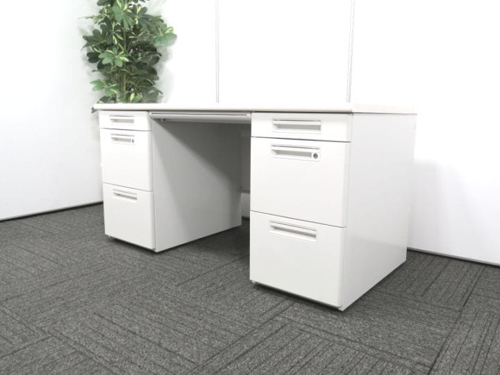 【中古】XEHHシリーズ ナイキ W1400 両袖机 中古 S4269