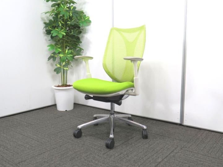 【中古】サブリナ オカムラ ハイバック 可動肘 C853BW FSY5 中古オフィスチェア S4293