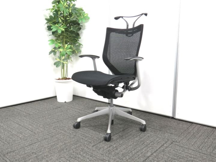 【中古】バロン オカムラ CP44CR FDH1 固定肘 ハンガー 中古オフィスチェア S4297