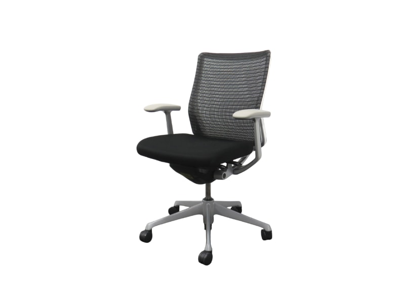 【中古】コーラル オカムラ ミドルバック 固定肘 CQ41GW-FSH1 中古オフィスチェア R4314
