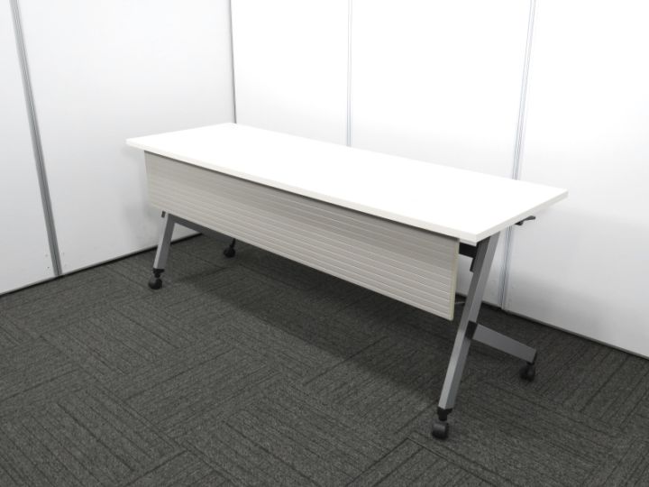 【中古】パラグラフ 内田洋行 平行スタックテーブル 幕板付 棚板付 1860 中古オフィス家具 S4316