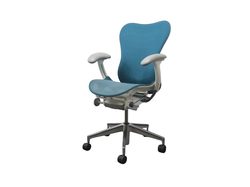 中古】ミラ2チェア ハーマンミラー ターコイズブルー 中古オフィスチェア