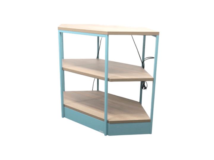 【中古】ライブスシェルフ オカムラ 天地3段 セージ 中古オフィス家具 R4342 